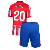 Camisa de Futebol Atletico Madrid Axel Witsel #20 Equipamento Principal Infantil 2024-25 Manga Curta (+ Calças curtas)